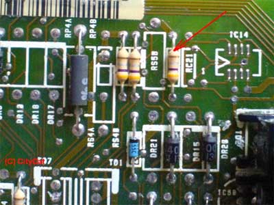 Участо платы с резистором