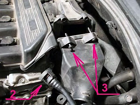Снятие блока дроссельной заслонки (K4M, Renault)