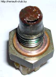 Сквозная коррозия передней стенки датчика ОЖ